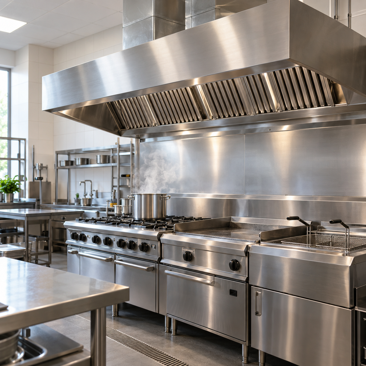 Extractor de humos para cocina industrial
